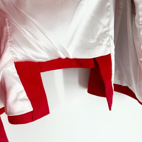 Smythe Duchess One Button Blazer Jacket in Red - Picture 7 of 8